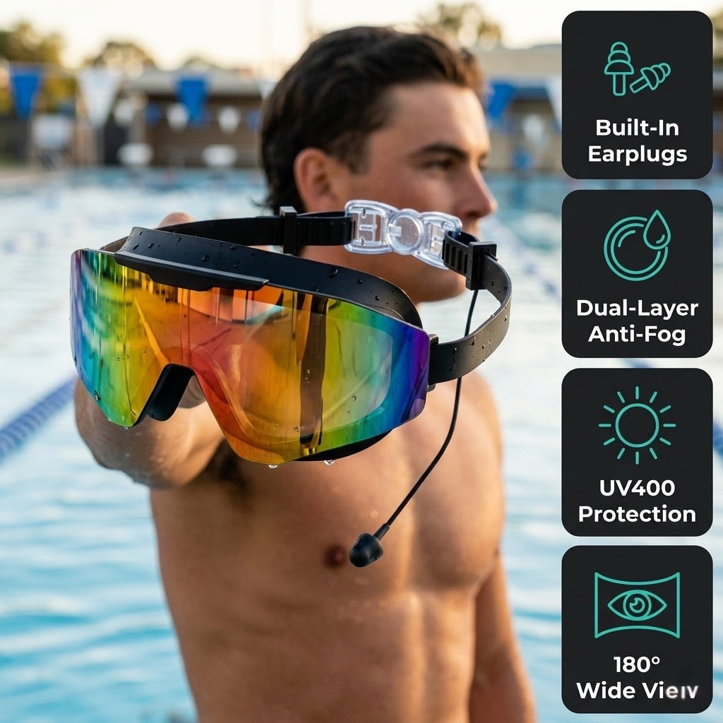 Anti-fog swim goggles that don't leave raccoon-eye marks