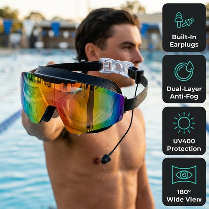 Anti-fog swim goggles that don't leave raccoon-eye marks