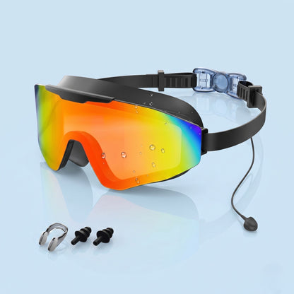 Coram swim goggles in gold with mirror lens