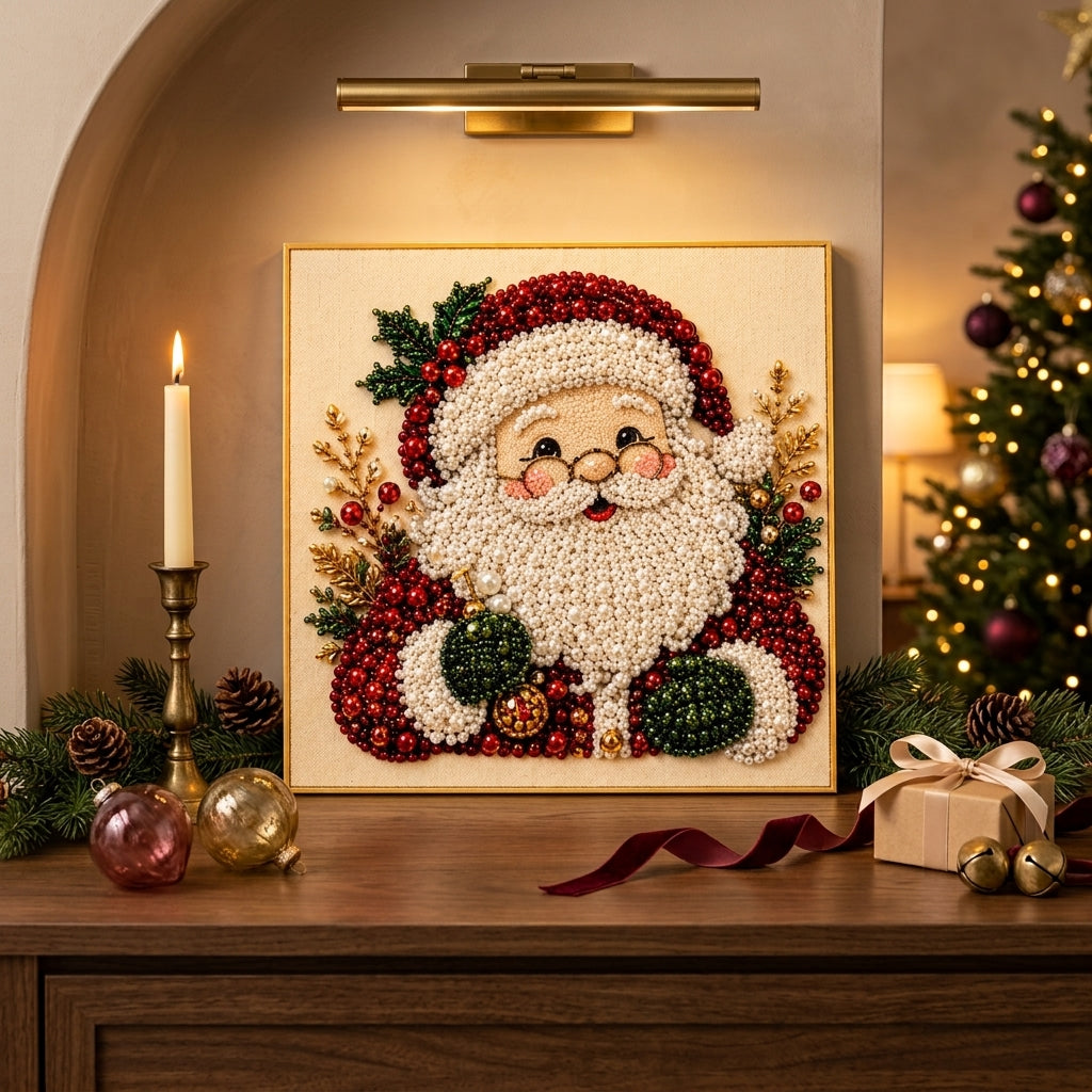 Coram Christmas Pearl Art Santa design