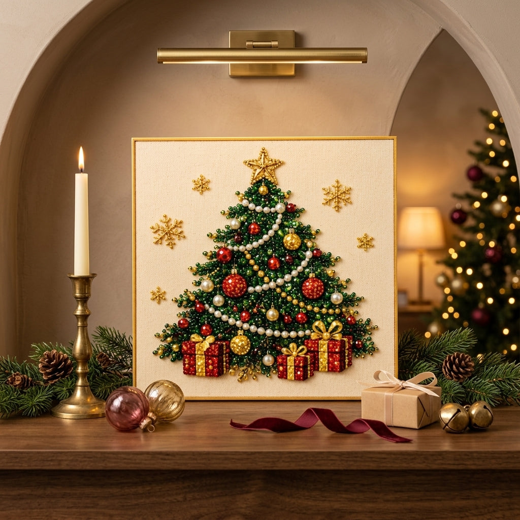 Coram Christmas Pearl Art Christmas Tree design